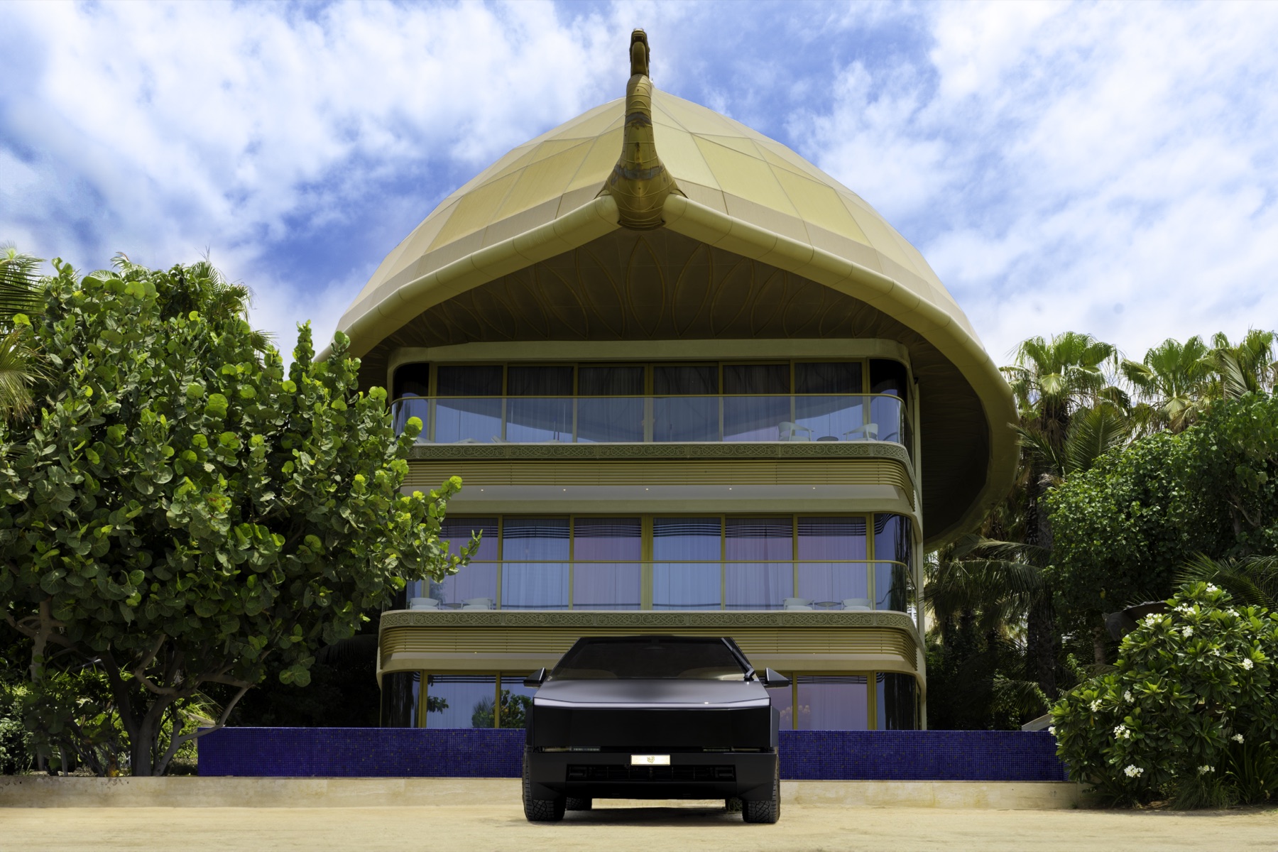 Tesla Cybertruck commercial photography