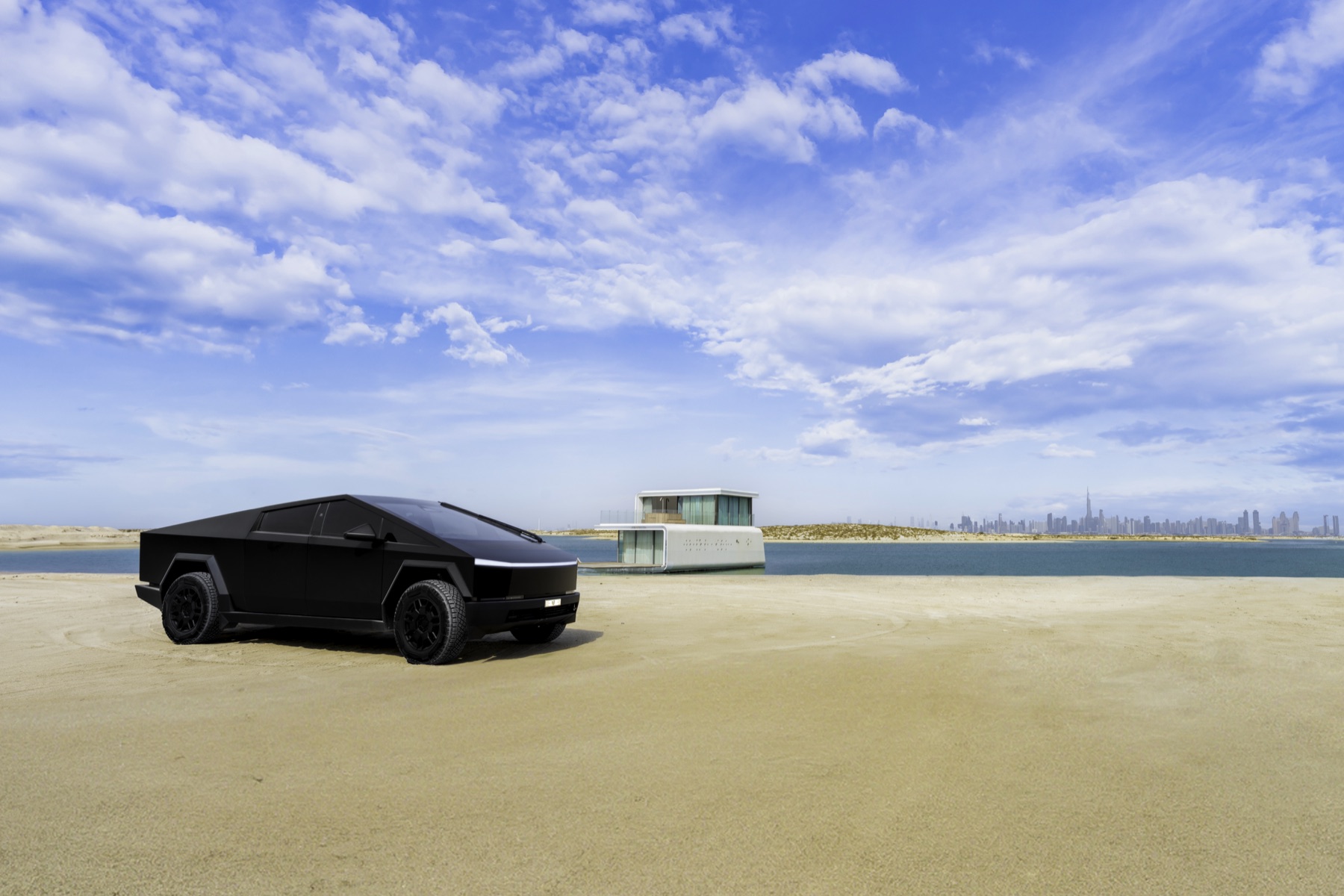 Tesla Cybertruck commercial photography